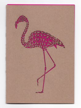 KA-FLNo1-RP-Recyclingkarte-Muskat-Flamingo-No1-mit-Kuvert-und-pinkem-Einleger